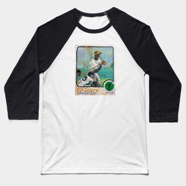 Roberto Clemente Baseball T-Shirt by ElSantosWorld